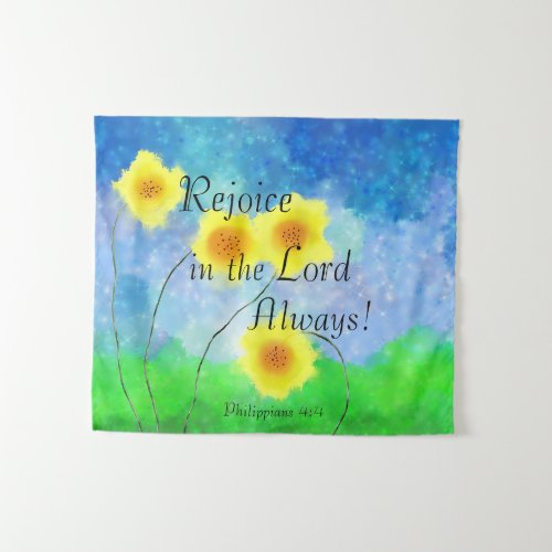 Philippians 44 Rejoice in the Lord Always Tapestry