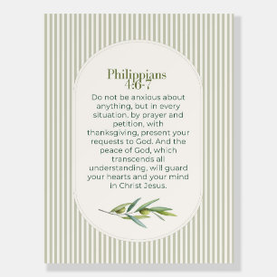 Philippians 4:6–7 Christian Encouragement Gift  Foam Board