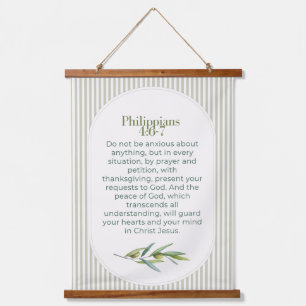 Philippians 4:6–7 Christian Encouragement Gift Hanging Tapestry