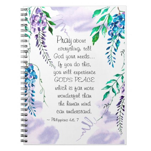 Philippians 46_7 Pray about Everything Bible Notebook