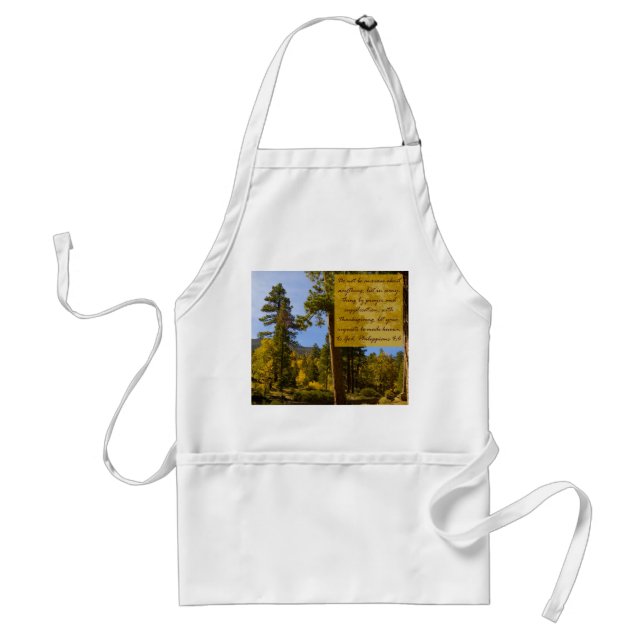 Philippians 4:6 Apron (Front)