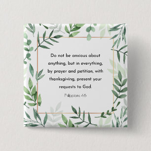 Philippians 4:6, Bible Verse Button