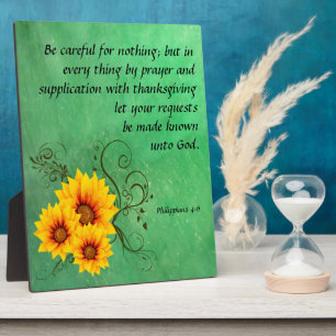 Philippians 4:6 Plaque