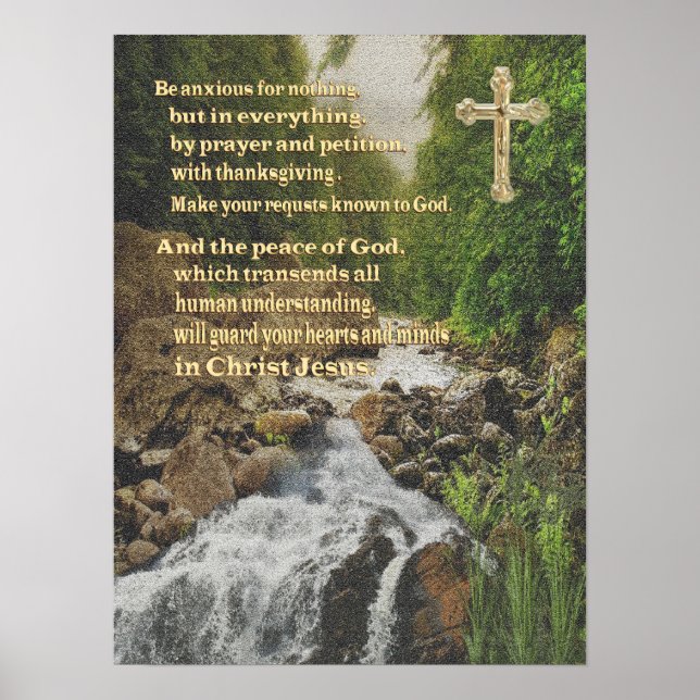 Philippians 4:6 poster (Front)
