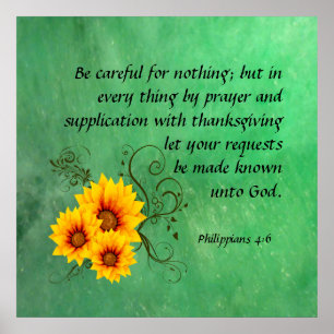 Philippians 4:6 Poster