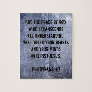 Philippians 4:7 Bible Verse Jigsaw Puzzle