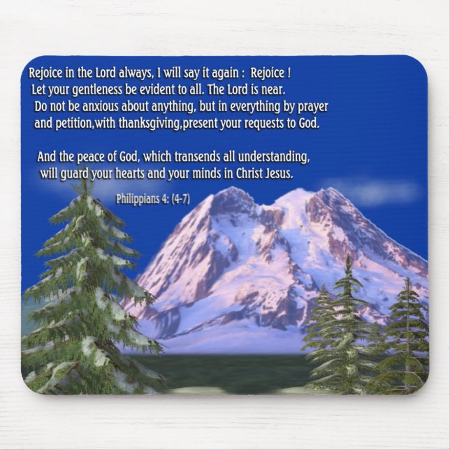 Philippians 4:7 mouse pad (Front)