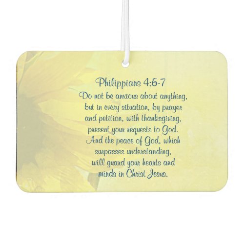 Philippians 47 Peace of God will guard your heart Air Freshener