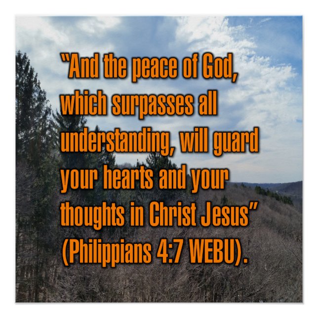 Philippians 4:7 WEBU Poster (Front)