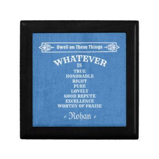 Philippians 4 8 (Blue) Gift Box