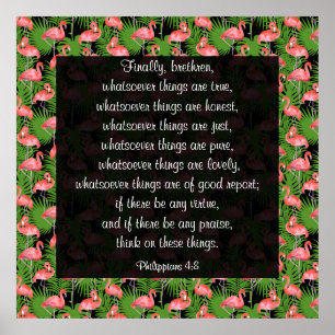 Philippians 4:8 Poster