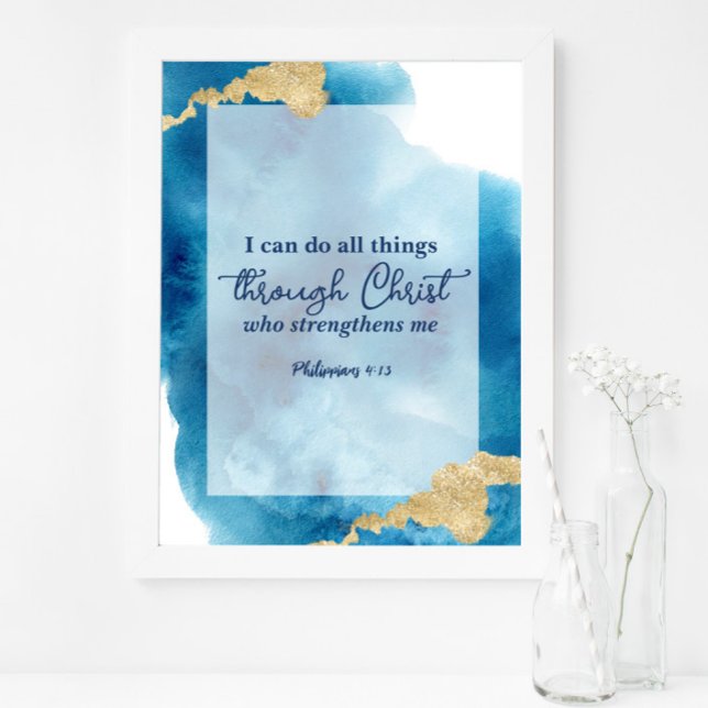Philippians 4 I can do all things through Christ Poster (Creator Uploaded)