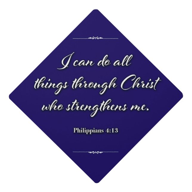 Philippians Graduation Cap Topper (Front)