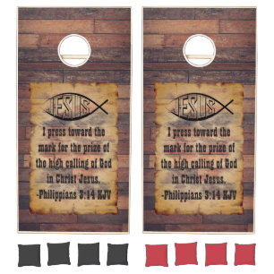 Philippians verse Cornhole Set