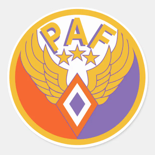 Philippine Air Force Classic Round Sticker | Zazzle