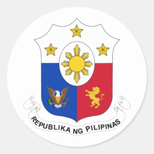 Philippine COA Classic Round Sticker