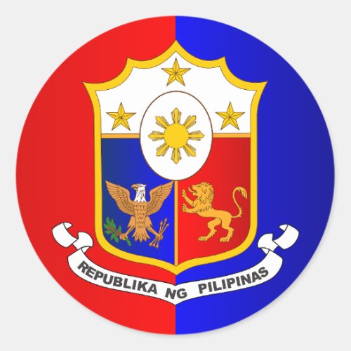 Philippine COA Classic Round Sticker