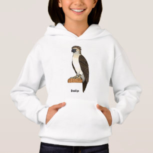 Philippine eagle bird cartoon illustration hoodie
