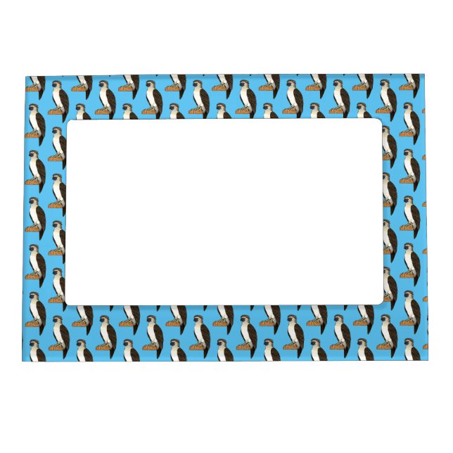 Philippine eagle bird cartoon illustration  magnetic frame (Front)