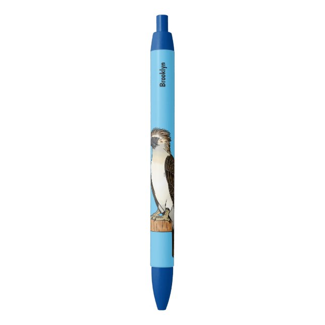 Philippine eagle bird cartoon illustration pen (Front Vertical)