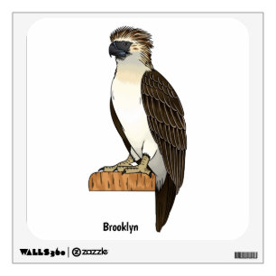 Philippine eagle bird cartoon illustration wall decal