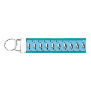 Philippine eagle bird cartoon illustration wrist keychain