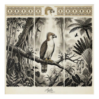 Philippine Eagle Triptych Wall Art