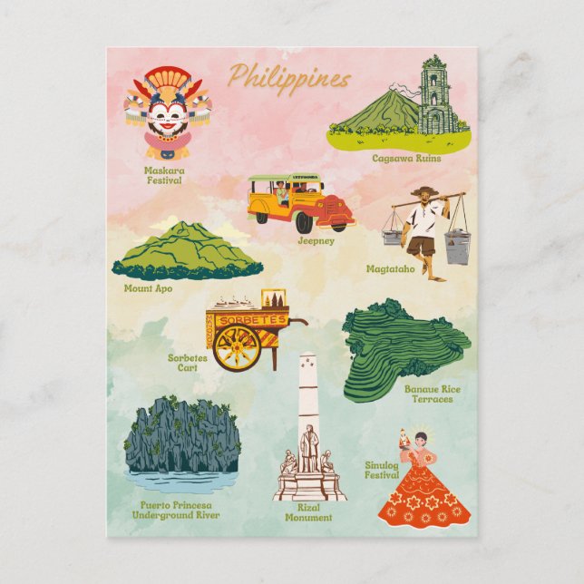 Philippine Favorites Art Postcard (Front)