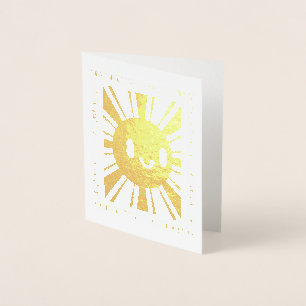 Philippine Filipino Sun Smile Mabuhay Tagalog Foil Card