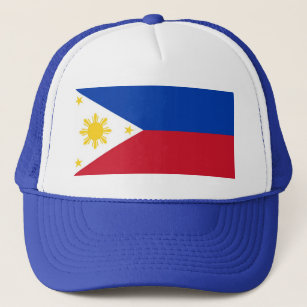 Filipino Pinoy Philippines Flag Logo Otto Cap Hat 