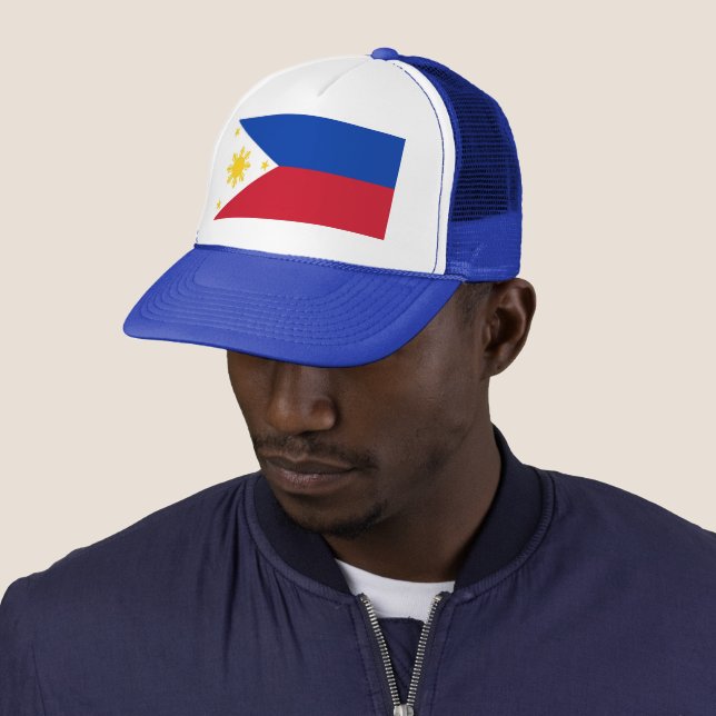 Philippine Flag (Cap) Trucker Hat Zazzle