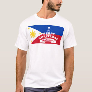 Philippine Flag Christmas: Merry Christmas & Best T-Shirt
