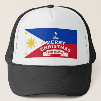 Philippine Flag Christmas: Merry Christmas & Best Trucker Hat