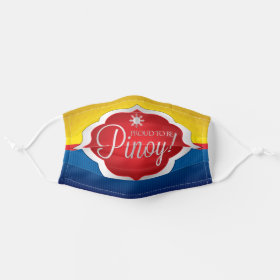 Philippine Flag Elegant Proud to be Pinoy Cloth Face Mask