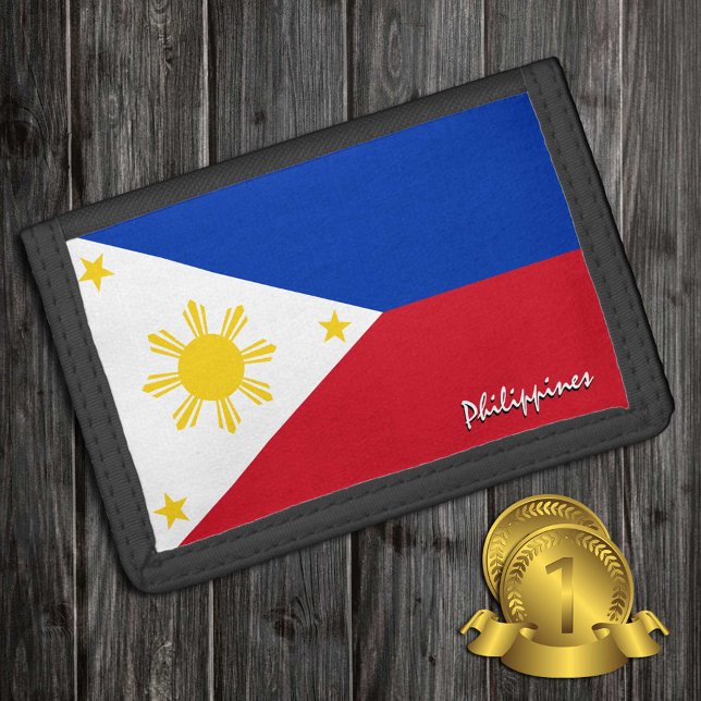 Philippine flag fashion, Philippines patriots Trifold Wallet (Creator Uploaded)