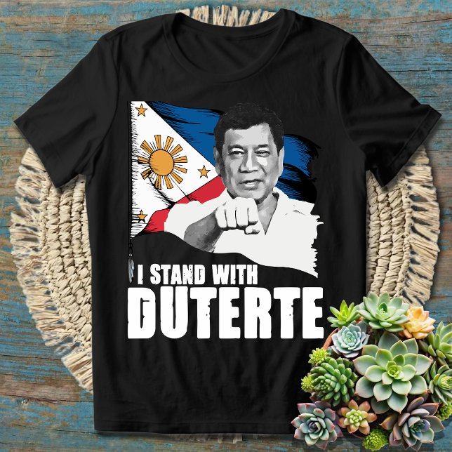 Philippine Flag I Stand with Duterte T-Shirt (Creator Uploaded)