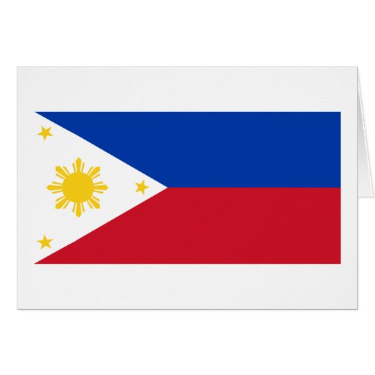 Philippine Flag, Philippine Islands National Flag Card