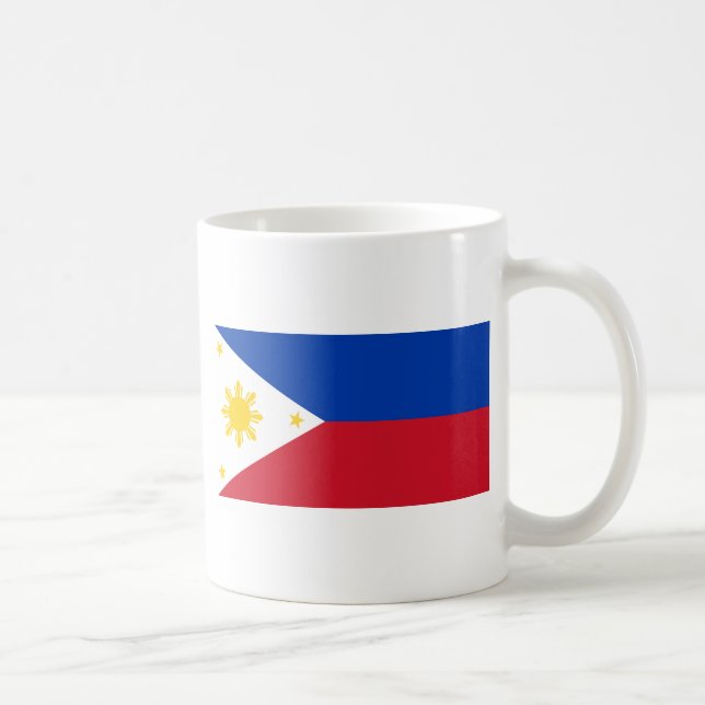 Philippine Flag, Philippine Islands National Flag Coffee Mug (Right)