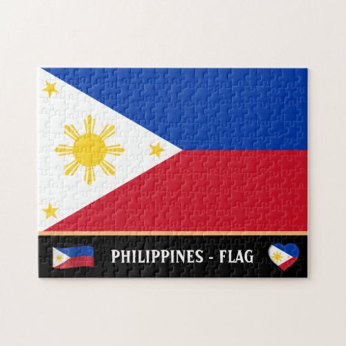 Philippine Flag  Philippino country  Philippines Jigsaw Puzzle
