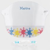 Philippine Flag Sun Customizable Name Face Shield