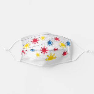 Philippine Flag Sun Pattern Adult Cloth Face Mask
