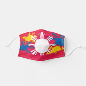 Philippine Flag Sun Pattern Cloth Face Mask