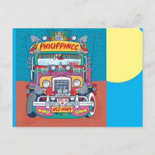 Philippine Jeepney Postcard