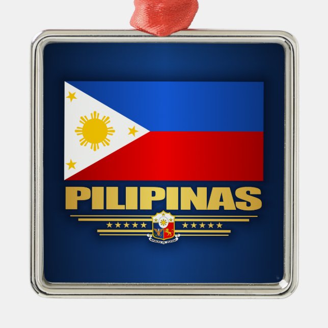 ‘Philippine Pride’ Metal Ornament (Front)