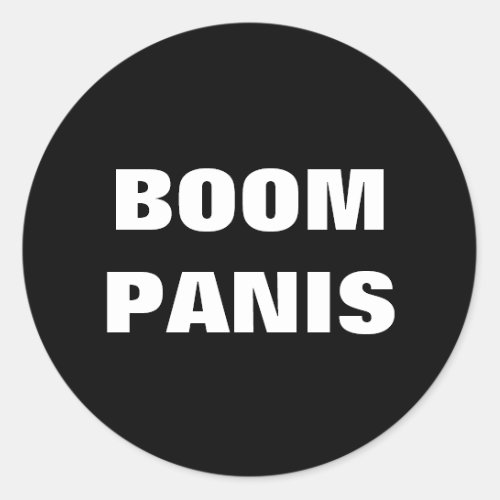 Philippine Slang Boom Panis Classic Round Sticker