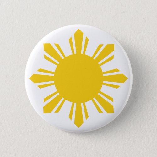 Philippine Sun Pinoy Sun Filipino Sun Button
