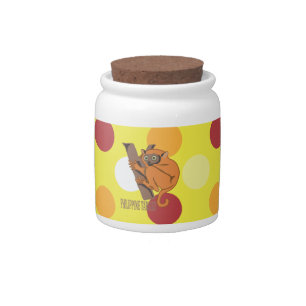 Philippine tarsier candy jar