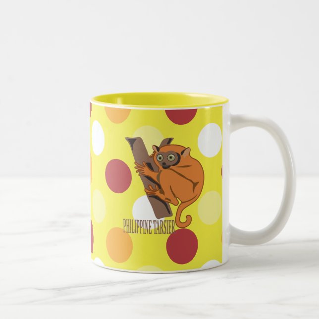 Philippine tarsier Two-Tone coffee mug (Right)