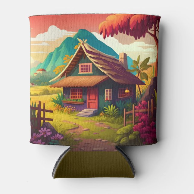 Philippine Traditional House-36543 Can Cooler (Front)