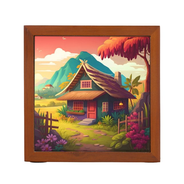Philippine Traditional House-36543 Desk Organizer (Front)